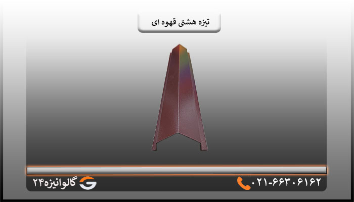 تیزه پرچین هشتی قهوه ای